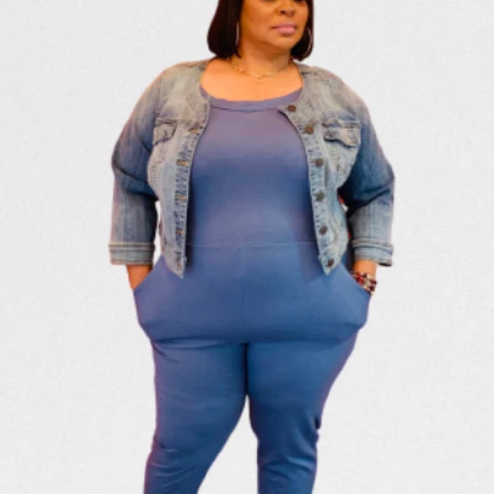 Never basic - blue jumpsuit - Picture 5 of 5